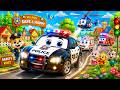 Village Police Car Ready for Emergency | Funny and Fun Kids Nursery Rhyme Animation