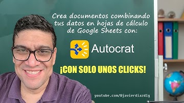 AUTOCRAT | Genera docuimentos en Google Sheets en Minutos