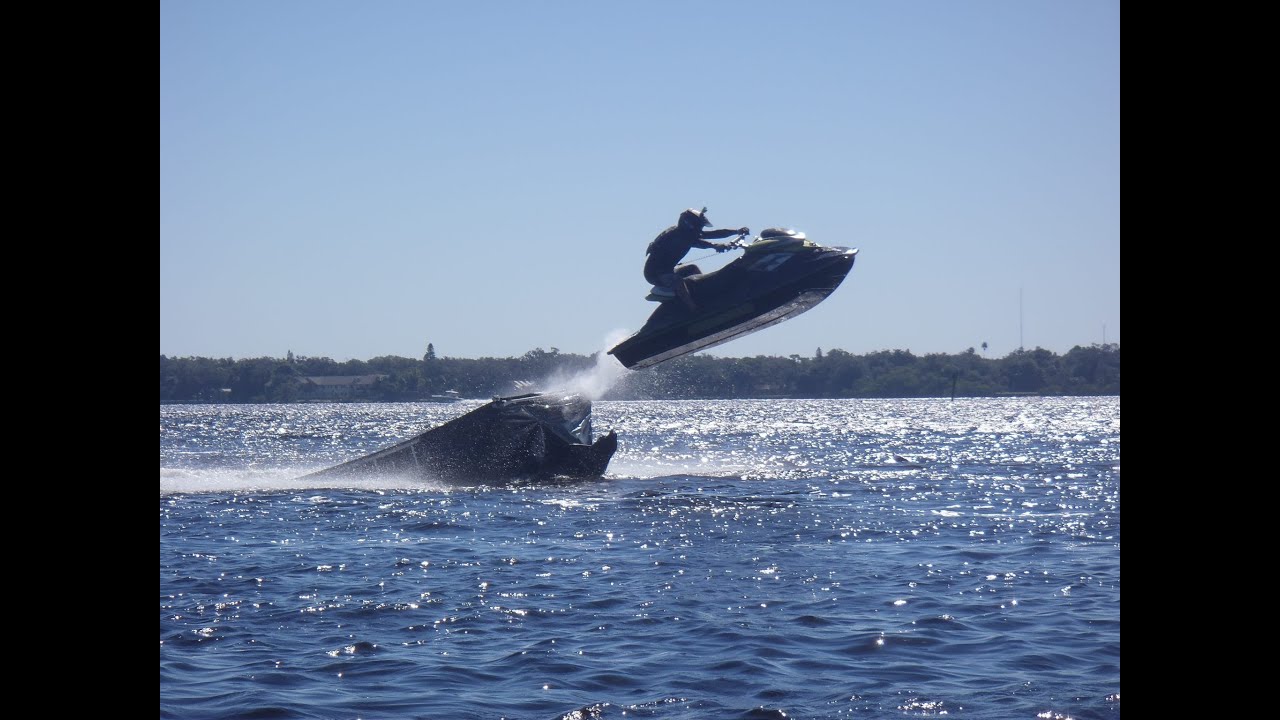 Jumping A Ramp With Seadoo Rxps And An X Scream Standup Youtube with jet ski jumping for Cozy