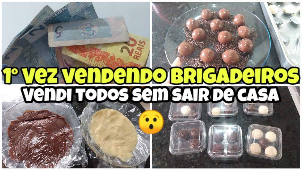 MINHA 1° VEZ VENDENDO BRIGADEIROS | ME SURPREENDI ,CONSEGUI VENDER TUDO SEM SAIR DE CASA