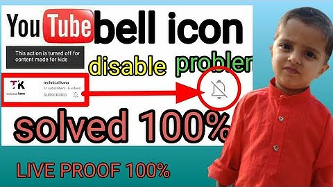 Youtube bell & comment disabled why how to disabled coment and bell icon fixed problem on youtube