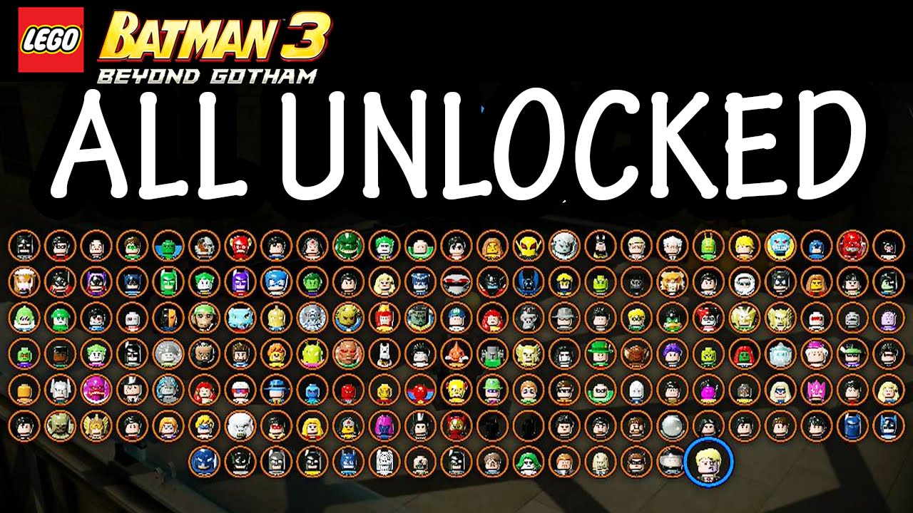 Lego Batman 3 Beyond Gotham All Characters Unlocked Dlc Review Youtube