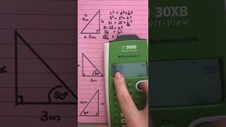 Finding a shorter side - using the square root button and changing to a decimal screenshot 3