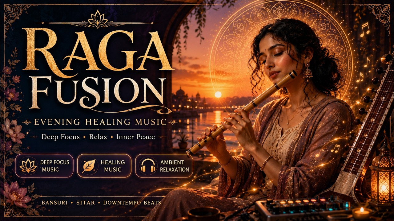 Relaxing Raga Fusion Music for Healing & Stress Relief After a Long Day ...