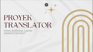8 | Proyek Translator