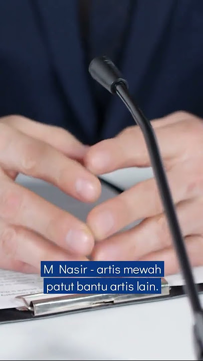 'Artis kaya perlu bantu yang susah'   M Nasir