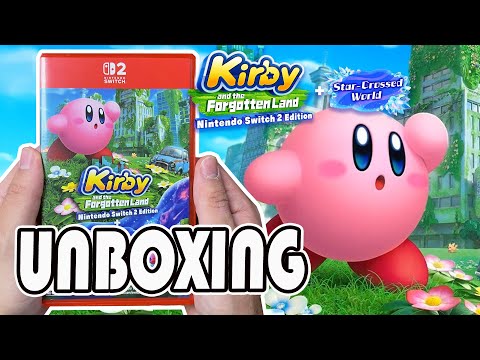 Kirby and the Forgotten land Nintendo Switch 2 Edition + Star-Crossed World Unboxing