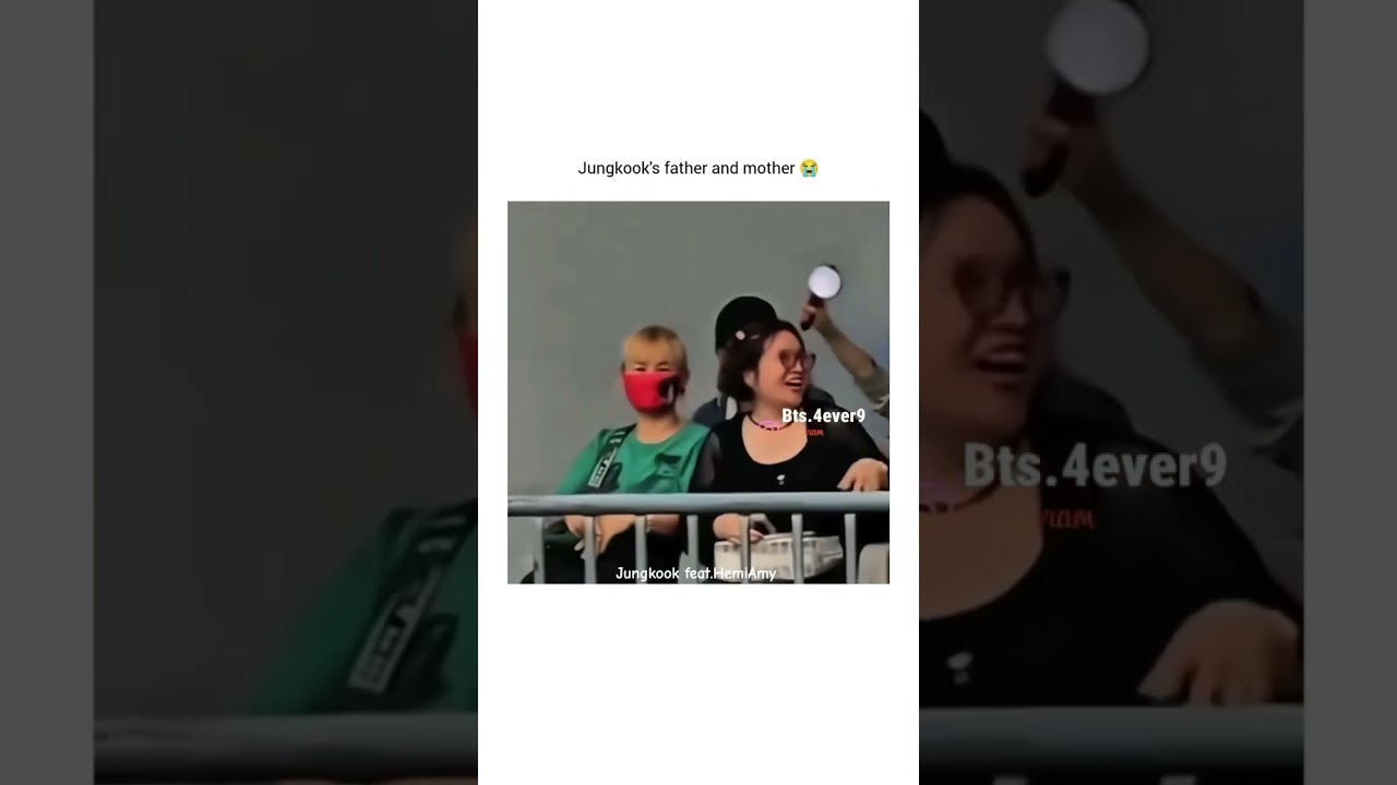 Jungkook of BTS Mom and Dad seen at jin concert with Jungkook 