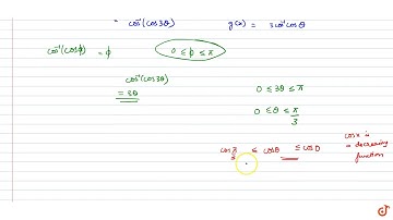 The functions `f(x)=cos^(-1)(4x^3-3x)` and `g(x)=3cos^(-1)x` are identical in the interval