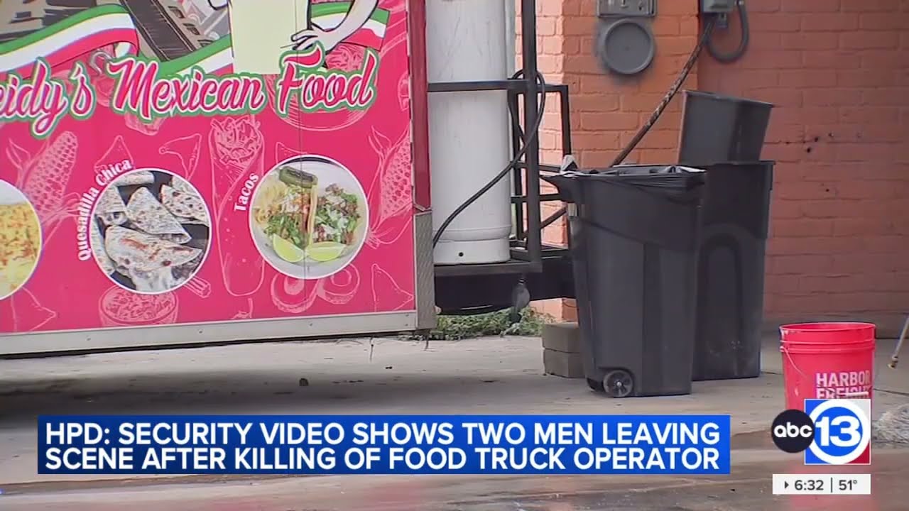 2 masked suspects seen on surveillance video after taco truck operator killed in north Houston: HPD