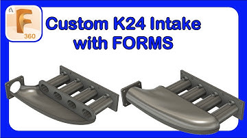 Designing a Formed Intake in CAD | K20/K24 Swap Intake Design in Fusion 360 - Part 3 #Fusion360