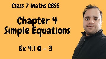 Ex 4.1 Q 3 | Class 7 Maths | Chapter 4 | Simple Equations | Exercise 4.1 Question 3 | NCERT Class 7