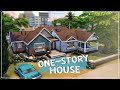 Одноэтажный дом│Строительство│One-story House│SpeedBuild│NO CC [The Sims 4]