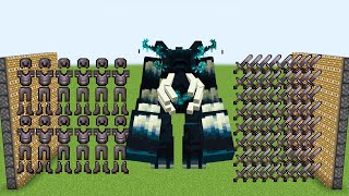 x453 netherite sword and mutant warden and x475 netherite armor combined