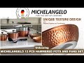 Unboxing MICHELANGELO 12 PCS HAMMERED POTS AND PANS SET