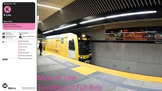 LA Metro Rail (K) Crenshaw Line (Southbound) to Westchester / Veterans Full Ride 10-8-22