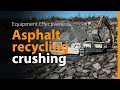 Asphalt recycling crushing  metso lokotrack lt1213s