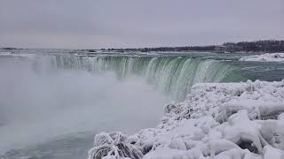 Niagara Falls In Winter - Frozen Niagara Falls Canada - February 2019