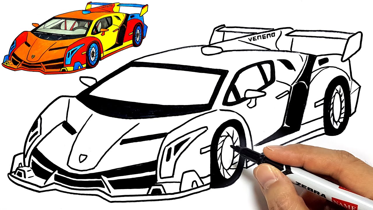 The Sketch Of Sports Car. Royalty Free SVG, Cliparts, Vectors, and Stock  Illustration. Image 131800701.