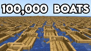 Lagging a Pay-To-Win Minecraft Server With 100,000 Boats