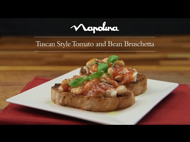 Tuscan Style Tomato and Bean Bruschetta | Cooking with Napolina