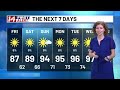 Late-season heatwave on the way
