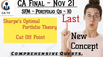 CA Final SFM (Nov.21) :- Portfolio|10. Sharpe