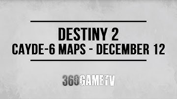 Destiny 2 Mercury Treasure Map Locations (Cayde-6 Treasure Maps 12/12 - 19/12 - Week #15)
