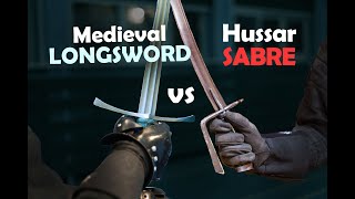 Hussar Sabre vs Medieval Longsword | Weapon Confrontations