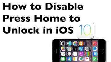 How to Disable "Press Home Button to Unlock" in iOS 10