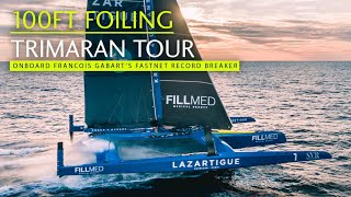 100ft foiling Ultim tour  is SVR Lazartigue the coolest boat in the world?