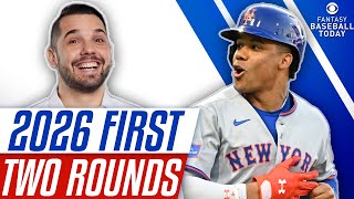 Drafting the FIRST TWO ROUNDS in 2026 & Evaluating Preseason Busts! | Fantasy Baseball Advice