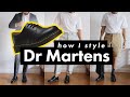 How I Style Dr Martens Shoes! - (1461/3989 Brogues/Adrian Loafers)
