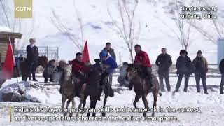 Diverse communities gather for Xinjiang goat-baiting challenge