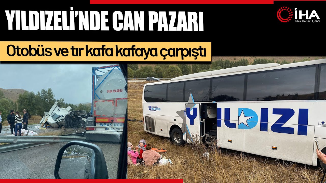 Sivas'ta Otobüs İle Tır Çarpıştı... 3'ü ağır 23 Yaralı!