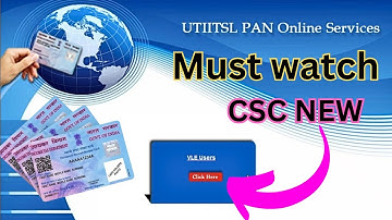CSC PAN Card Service 2023 / PAN Card apply online/ PAN card correction/ LATEST status check ✅