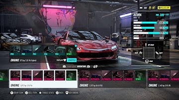 Acura NSX - All Maxed out Engines Stats+Sound | Need for Speed Heat