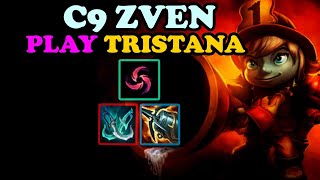 C9 ZVEN PLAYS ADC TRISTANA VS CAITLYN - NA CHALLENGER PATCH 11.8