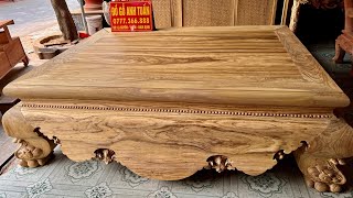 Báo Giá - Siêu Phẩm Sập Gỗ Gụ Lào 1m6x2m Vân Cực Đẹp