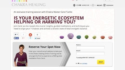 Meet Chakra Master Carol Tuttle - Take The 3-Minute Chakra Healing Test from Carol Tuttle.