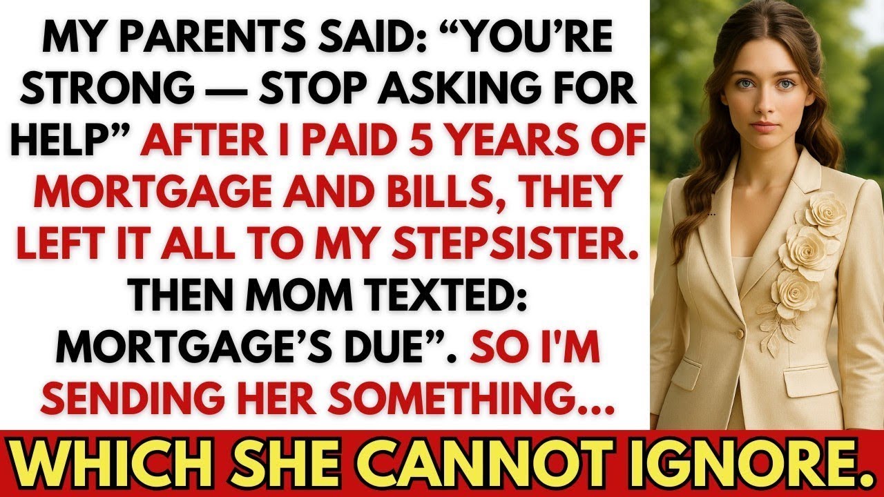I Found Out By Accident My Parents Left It All To My Stepsister—After 5 Years Paying Their Mortgage