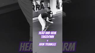 Head And Arm Takedown Arm Triangle.