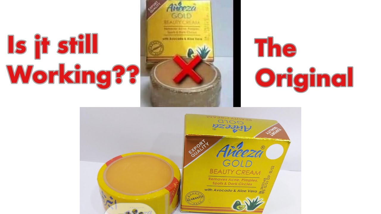 HOW TO IDENTIFY THE FAKE ANEEZA GOLD FACE CREAM USES OF BEARBERRY
