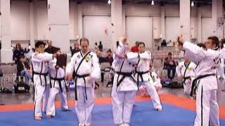 taekwondo board breaks in Las Vegas testing for 5th Degree black belt