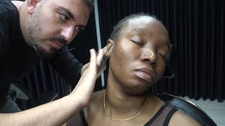 Female ASMR Head Massage Body Massage Face Massage Leg Massage