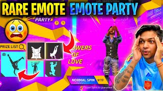 Most Rare Emote In Emote Party Event 🤑 | 5000+ Diamond Waste In Rose Emote 😲