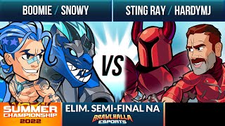 Boomie \& Snowy vs Sting Ray \& Hardymj - Elimination Semi-Final - Summer Championship 2022 - NA 2v2