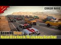 BeamNG Drive - Massive 60 Car Race On The Long Bumpy Desert Road (Tecno)