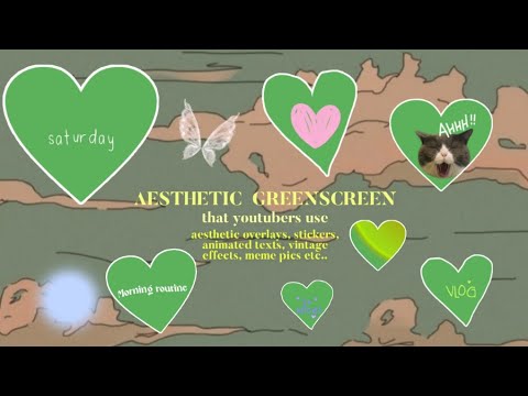 aesthetic overlays greenscreen for editing 🎬💿🔌