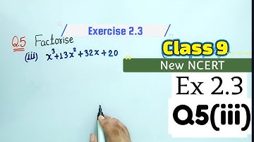 Ex 2.3 Q5(iii) class 9th maths | Factorise Q5 class 9 ex 2.3 Polynomials  New ncert ex 2.4 Q5 old.
